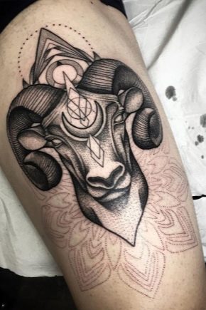 Тетоважа хороскопског знака Ован за мушкарце